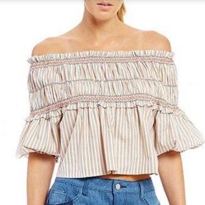 Gianni Bini 3/4 ruched Magda blouse